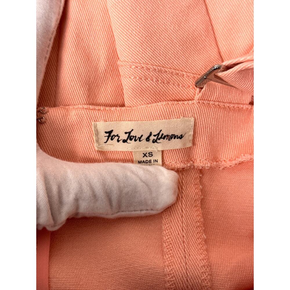 For Love & Lemons Dress XS Womens Pink Denim Corset Mini Bodycon - Picture 7 of 9